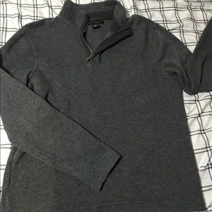 Grey zip up pullover